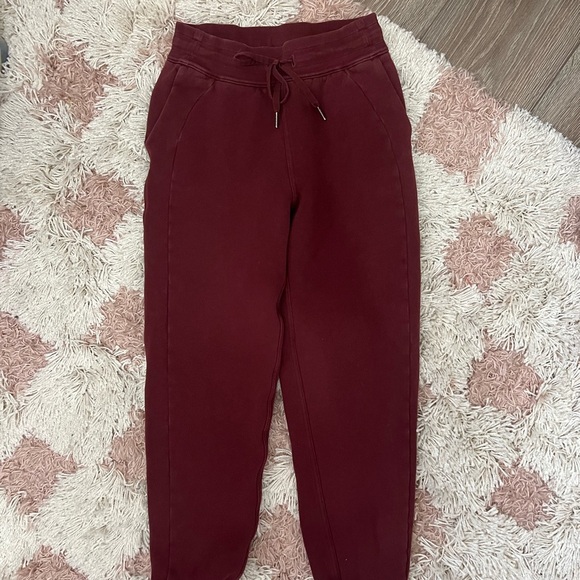 lululemon athletica scuba High Rise Track Joggers - Red Merlot ♥️ - Picture 5 of 11